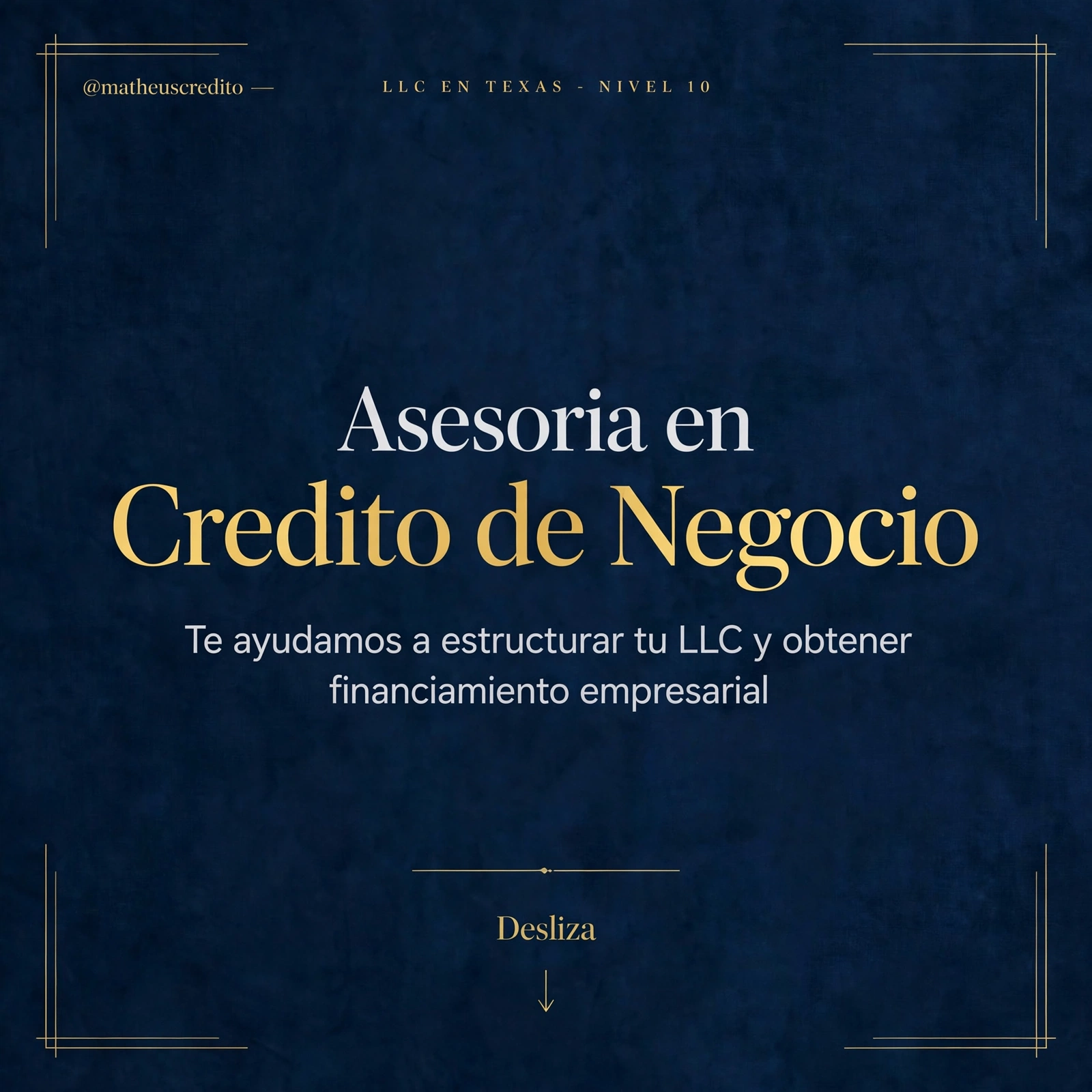 Asesoría en crédito de negocio